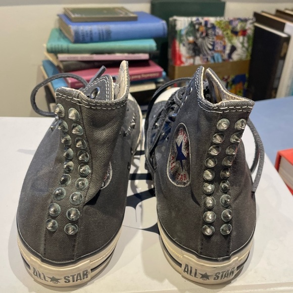 Unisex NWT CONVERSE John Varvatos Chuck Taylor Studded Hightop Sneakers - Picture 5 of 7